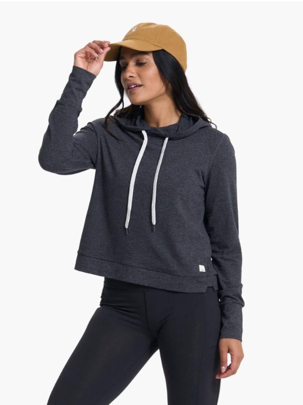 Vuori Heather Gray Halo Essential Hoodie Size Small